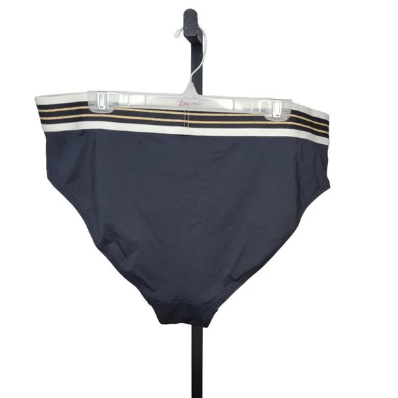 Addition  Elle Gold/Black Bikini Bottoms - Picture 2 of 7